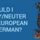 Should I spay-neuter my European Doberman?